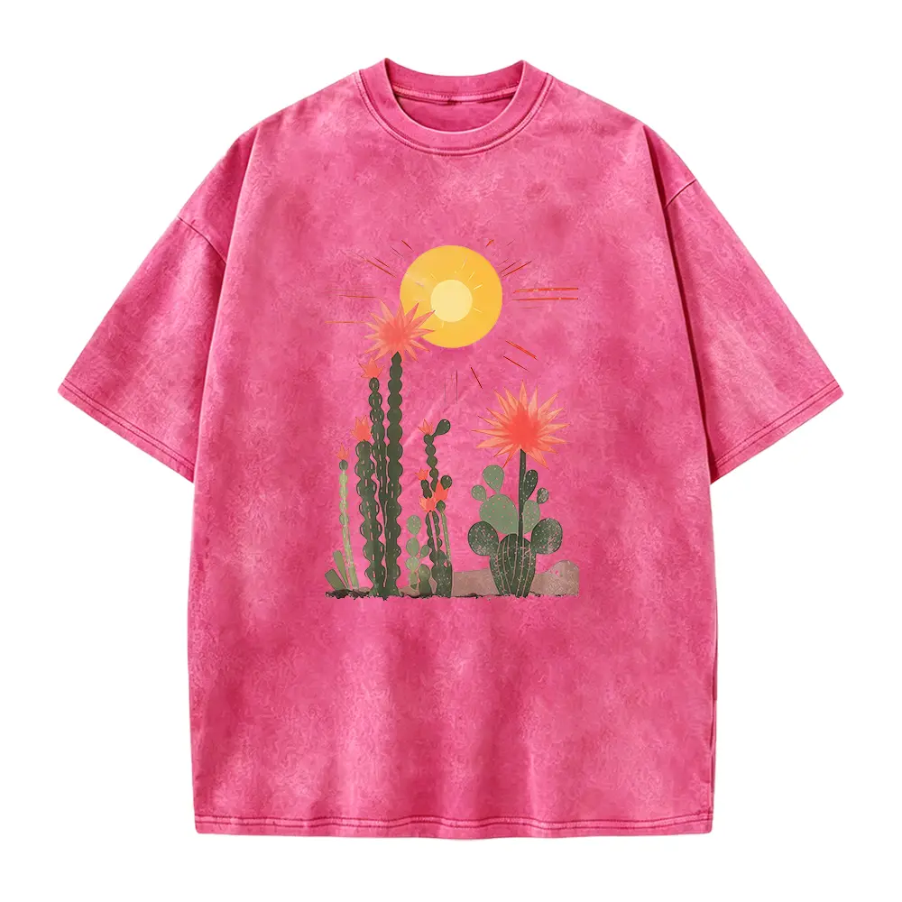 Desert Cactus, Sun Succulent, Western, Plants, Tshirt, Women's Crew Neck, Crewneck