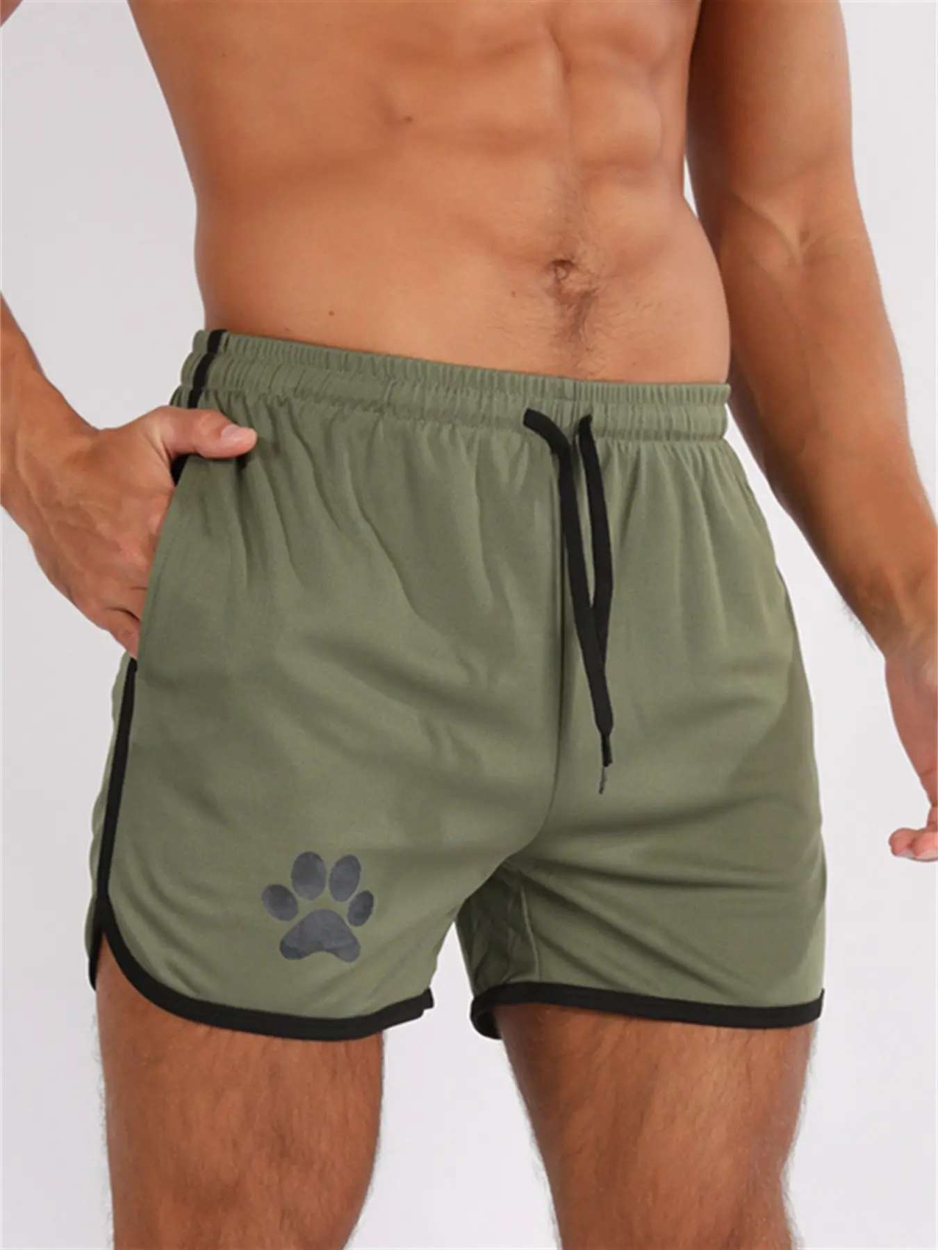 Military green with black trim