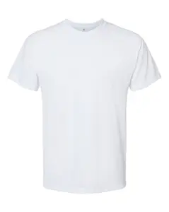 White SubliVie 1910 Adult Sublimation Tee