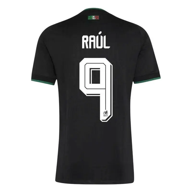 Men's Black WC26 Raul Jimenez #9 Jersey, LigaMx Jersey, Mexico Football Shirt, Soccer Jersey, Hot soccer Kit, Football Kit