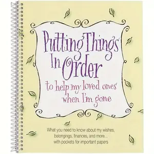 Putting Things in Order Notebook, 1 Count Superhero Theme Adult Life Planning Spiral Notebook Journal, Personal Organizer for Home & Office