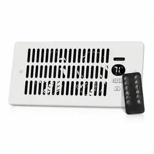 Register Booster Fan for 4” x 10” Register Holes, Improves Heating & Cooling Vents,window fan, 10-Speed Quiet Ventilation Fan with Thermostat & Remote, Portable Energy-Efficient Radiator Heater Heavy Duty Walkable Floor