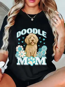 100% Cotton Unisex Goldendoodle Doodle Dog Mom Mum Design T-Shirt