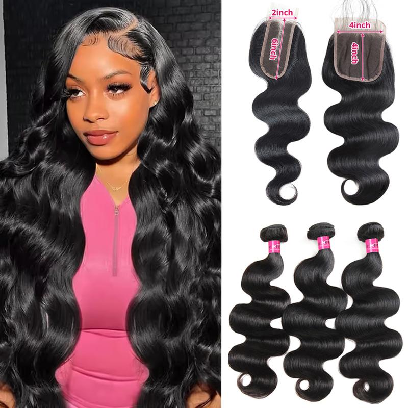 2x6 Lace Closure With Bundles Body Wave Bundles With Closure 4x4 Inch Quick Weave Extensions Virgin Human Hair Bundles with Closure Free Part FallFreshness 2x6 Lace Closure With Bundles Body Wave Bundles With Closure 4x4 Inch Quick Weave Extensions Virgin Human Hair Bundles with Closure Free Part FallFreshness