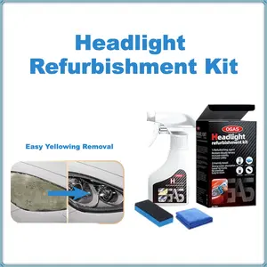 Car Headlight Restoration Kit – Remove Yellow, Fog & Oxidation in Minutes renovation light cleaner