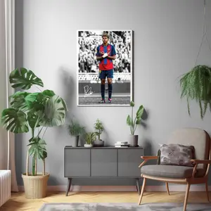 Lamine Yamal Poster, Signed Football Poster( Unframed - Print Only )