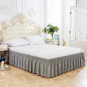 Light Adjustable Bed Skirt, Simple and Elegant, Easy Installation, Suitable for Hotel Bedrooms, Unisex, All Seasons Use