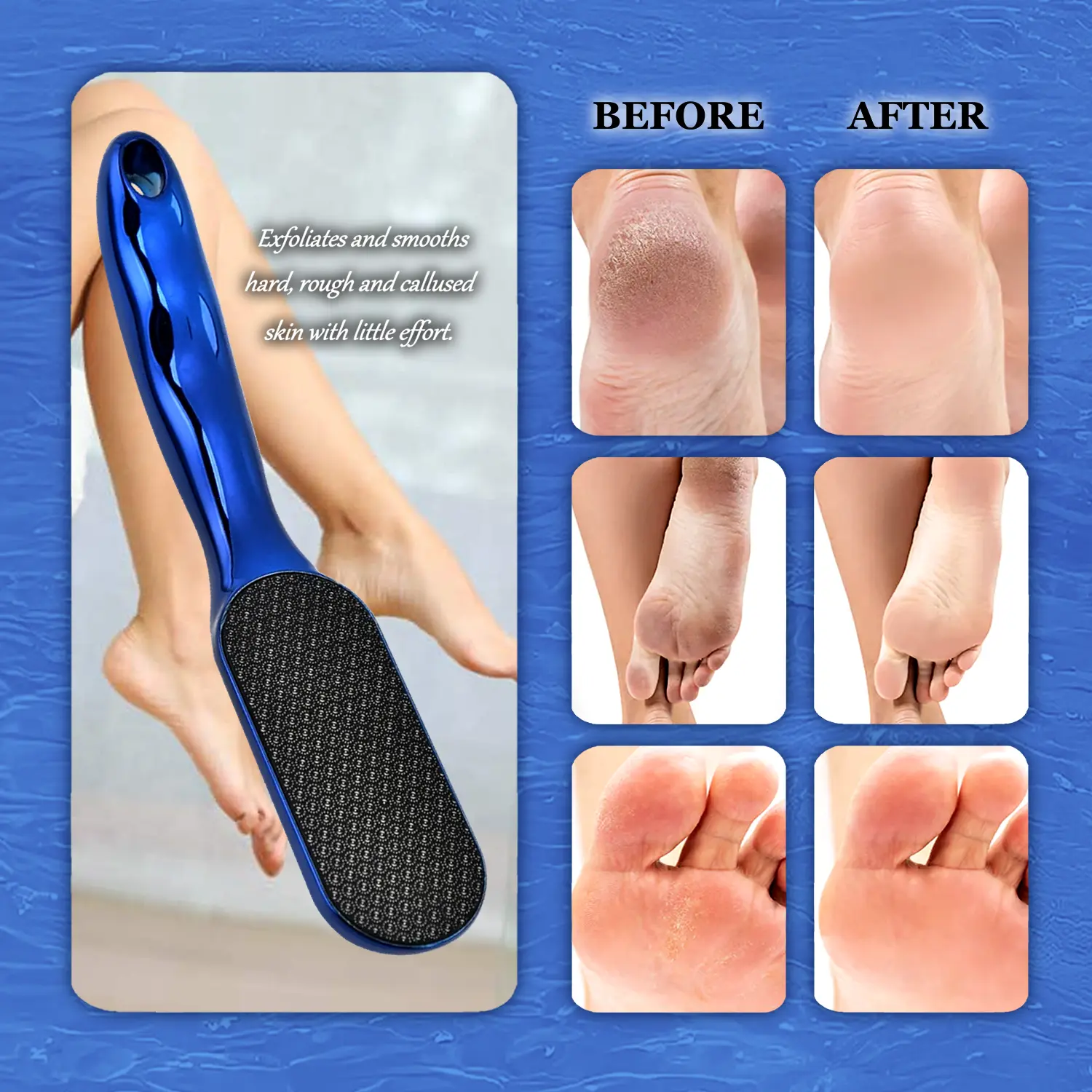 Nanoglass Foot File,The Thai Life, Exfoliates and Softens Callused and Cracked Feet,Manicure Nail Foot File Callus Pedicure Hard Skin Pedi Remover Soft Foot Care, Luxury, Nail Care,summerwins