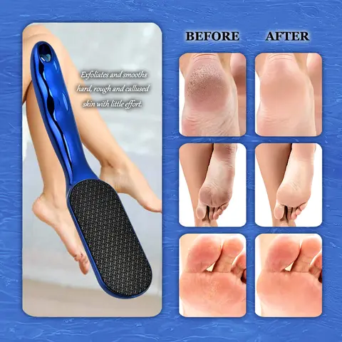 The Thai Life Nanoglass Foot File - Smooth, Gentle Waterproof Callus Removal Pedicure Tool with Ergonomic Handle for Corn Treatment, Cracked Heel Repair, Dead Skin Exfoliation & Luxury Spa Nail Care Accessory