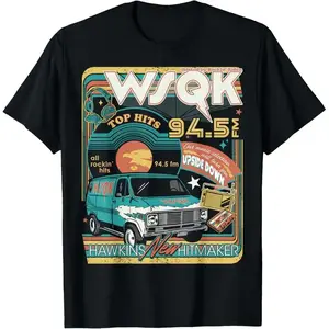 Season 5 retro T-shirt made from 100% pure cotton—soft, breathable, with a neutral design. Suitable for everyday wear and special occasions; available in plus sizes for added comfort. 🤘🤘🤘GARMENTARY