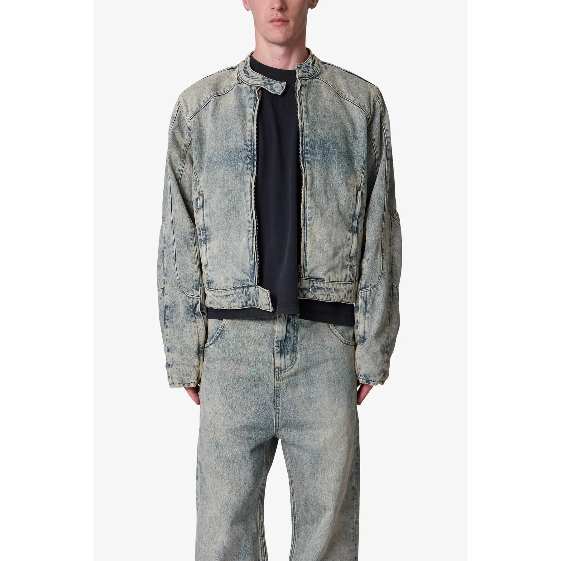 mnml Moto Denim Jacket mnml Moto Denim Jacket