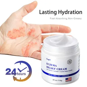 Eczema Relief Honey & Seaweed Moisturizing Cream - Made in USA - Soothing moisturizer for sensitive skin, suitable for adults and children - Ideal for dry skin, redness, and itching. Aloe Gentle Hydrating Nourishing Organic