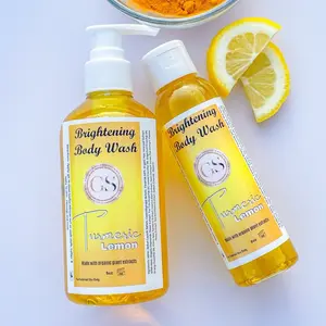 Turmeric Lemon Brightening Body Wash - Moisturizing & Cleansing Body Wash with Turmeric Extract & Tea Tree Oil