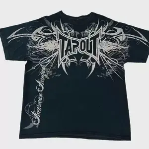 European and American Y2K retro Gothic dark style new short-sleeved round neck T-shirt Gothic dark T-shirt