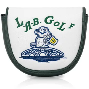 Df3 Putter Golf Club Head Cover, Magnetic Closure Scratch Resistant PU Case, Fluffy Lining & Cute Cartoon Design, Perfect Gift, Golf Accessories