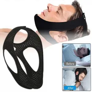 Anti-Snoring Chin Strap, Sleep Apnea Stop Snore Belt, No Snore Sleep Aid, Mouth Breathing Prevention, Comfortable and Effective, Sleep Apnea Relief