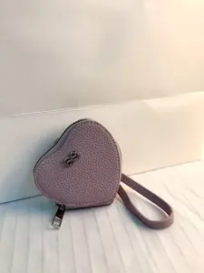 House of Littlebunny Heart Mini Bag, Stylish Daily Commute Gift, Faux Leather Material Design, Perfect for Urban Women Fashion