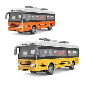 Remote Toy 1:30 27 MHz 4-CH Light-Up Single-City Bus – Forward/Reverse/Left/Right, Manual Doors – Ages 3+ – Bus Needs 3×AA, Remote Needs 2×AA (Not Included)