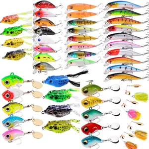 Multi-Action Fishing Lure & Hard Bait Tackle Set - Fishing Equipment Lures, All-Water Complete Kit with Precise Casting, Ultra-Realistic Design