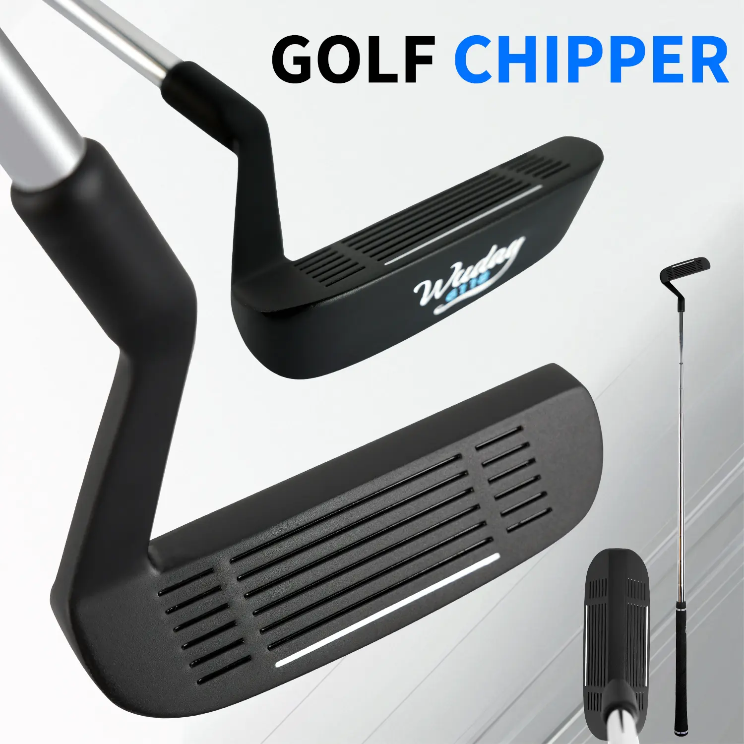 WUDAY Golf Wedge, Double-Sided Stainless Steel Club for Pitching & Chipping - Ambidextrous Design with Low CG & Anti-Slip Grip, Golfequipment for Adults, Golf Gear, Essential Golf Accessory