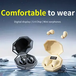 MSHUKCOE Mini invisible sleep wireless Earbuds,True sleeping headphones, high-fidelity powerful stereo sound quality Earphones, waterproof noise reduction,teenage girl gift,headset with charging case