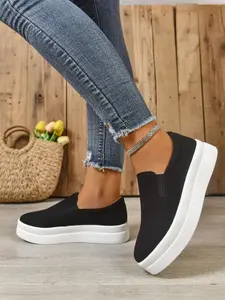 Women's Two-Tone Lace-Up Skate Shoes, Fashion Low-Top Sneakers, Comfortable Durable Design, Perfect for Daily Wear