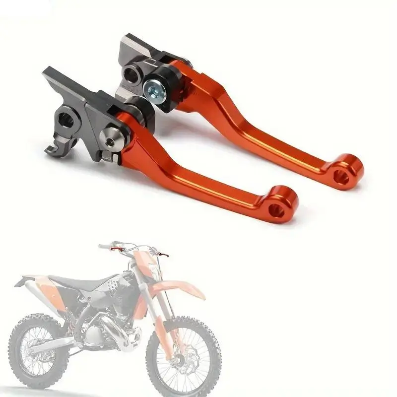 Dirt Bike Foldable Clutch Brake Levers Clutch Lever Breakaway Levers for KTM 125 SX 2016-2024 150 SX 2016-2022 250 SX SX-F 2014-2024 300 XC TPI 2014-2024 for Husqvarna FE 250 350 350S 501 501S 2014-2016 FC 250 350 450 Brembo type only 2014-2015 Fitment