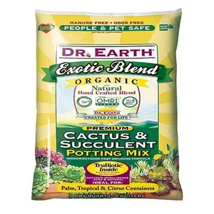 212 MAIN 8-Qt Organic Potting Soil, Dr Earth Exotic People-Safe Outdoor Substrate for Garden Pots & Planters, 8-Quart Size