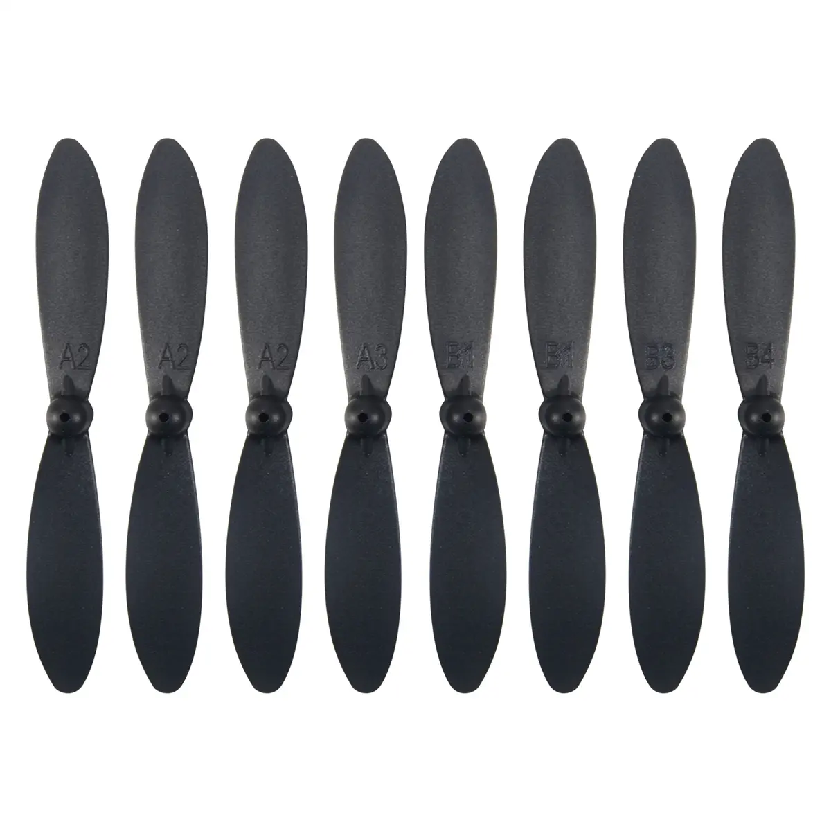 8Pcs CW-CCW Blade Propellers, Remote Control Plane Spare Equipment Accessories Compatible with Wltoys XK A110, A120, A130, A380