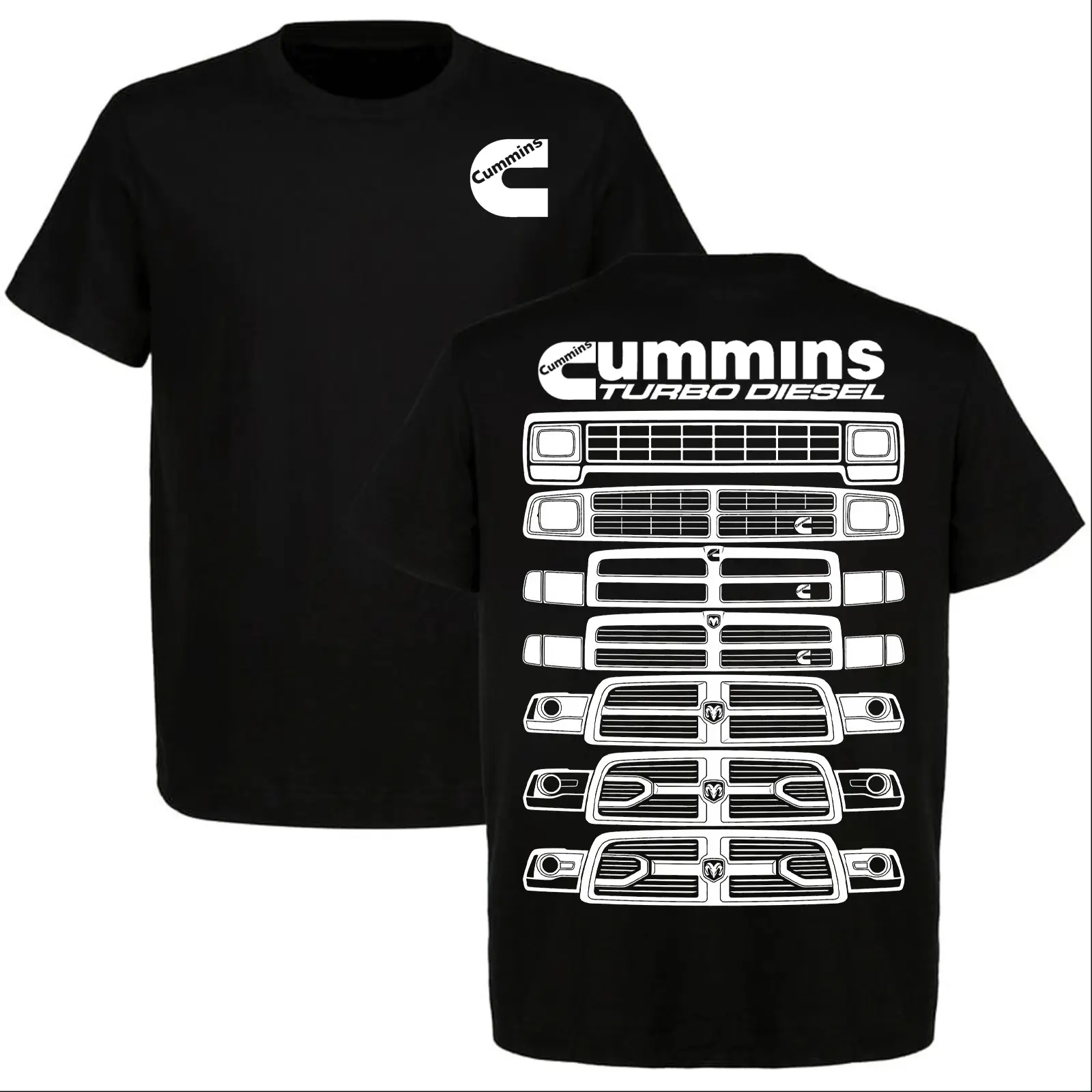 Cummins Turbo Diesel Evolution Grille T-shirt, Dodge Ram Cummins Shirt, Perfect For Diesel Engine Enthusiast