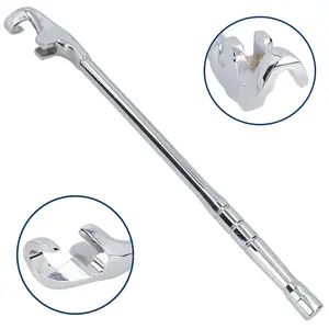 15 Inch Heavy Duty Cheater Bar, Chrome Vanadium Steel Wrench Extension Bar, Extra Long Leverage Tool with Ergonomic Handle for Maximum Torque, Versatile Wrench Extender Ideal for Automotive Repair & General Mechanical Maintenance Tasks