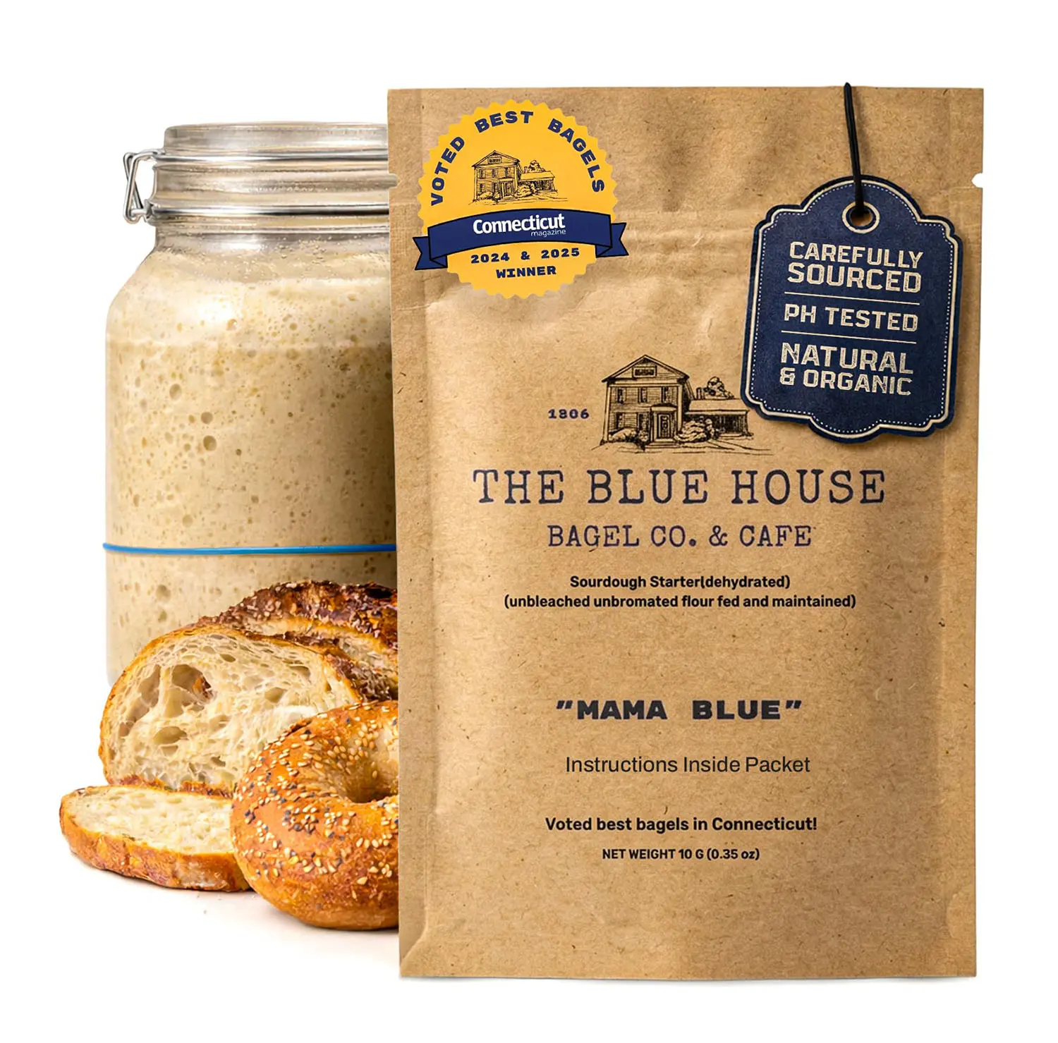 Dehydrated Sourdough Starter – Award-Winning Sour Dough Starter Culture | Fast-Activating, Beginner Friendly, Gluten Sensitive, Organically Sourced | Live Culture for Bread, Bagels & Pizza - 10g