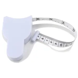 60 Inch Automatic Lock Body Measuring Tape – Retractable 3D White Fitness Tape for Waist, Hip & Gym Progress Tracking