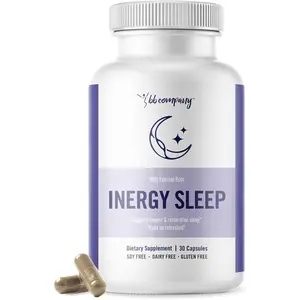 inergySLEEP Natural Sleep Support Supplement for Women Restful Sleep and Relaxation Support with Magnesium Lemon Balm Black Cohosh GABA Holy Basil 30 Ct
