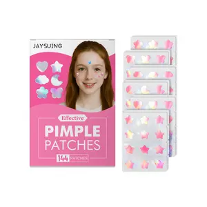 Jaysuing Pink Youth Hydrocolloid Acne Patches with Allantoin, Salicylic Acid and Hyaluronic Acid for 4-6 Hour Skin Repair Skincare Treatment