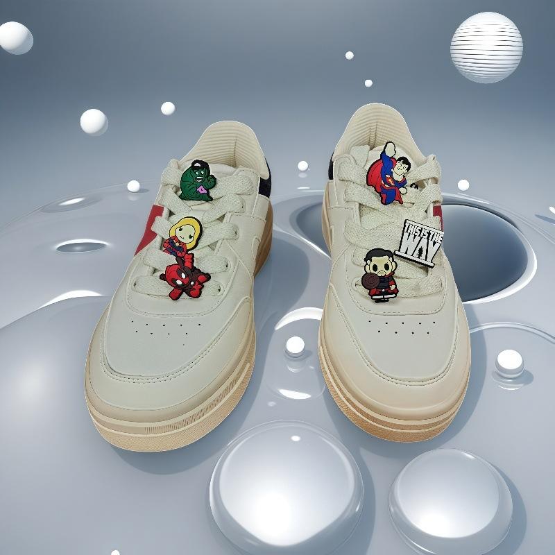 MARVEL Marvel Shoe Flowers 30-piece Pack Featuring Iconic Characters from The Way Collection Black Panther Iron Man & More