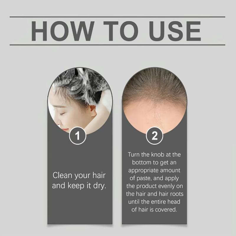 Hair Color Stick,Safe Convenient Comb Hair Dye Cream,Black Portable Hair Colouring,2-in-1 Color Correction Stick with Comb to Cover Gray and White Hair(three color, Black&BROWNISH BLACK &COFFEE COLOR)