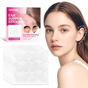 40 Patches Butterfly Self-Adhesive Elf Ear Patches Silicone Correction Stickers for Aesthetic Enhancing, Beauty Accessories Clear Support Strips for Prominent Ear Look
