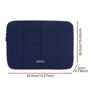 %Cute Quilted Tablet Bag Laptop Bag, Soft Padded Laptop Protective Case With Grid Stitching, Anti-Fall And Shock-Absorbing, Suitable For School, Office, And Commuting Back To School Stuff Bag For School Work Laptop Bag For Women