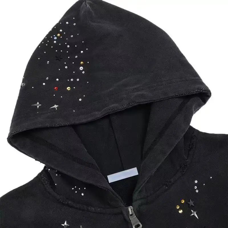 333union hoodie drip 星柄 Skelly Space Drip Hoodie - Shirtwascash