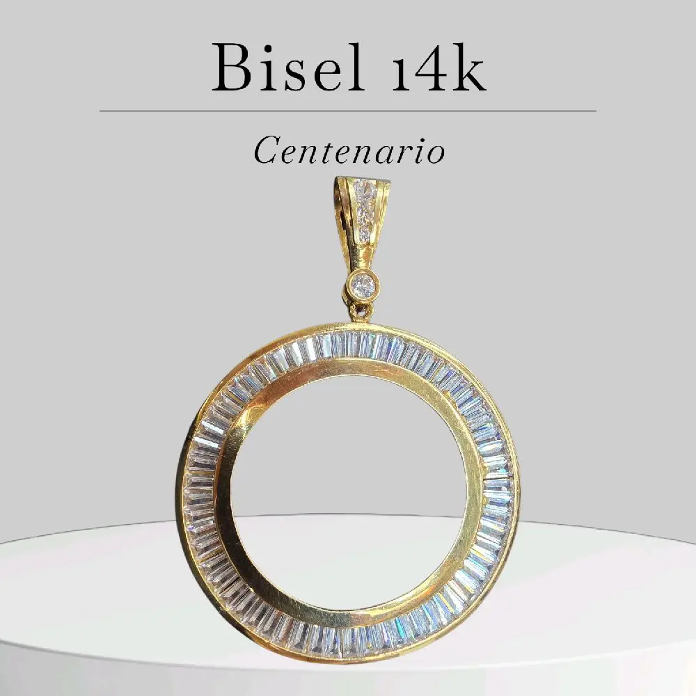 Bisel centenario 14k Cz