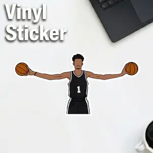 Victor Wemby Sticker, Wemby Basketball Stickers
