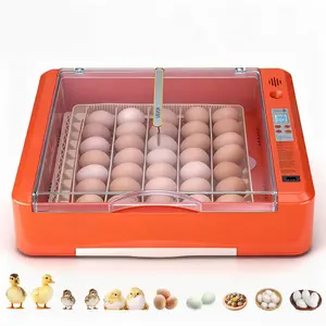 fathersdaygift VEVOR 36 Egg Incubator, Automatic Egg Turner with LED Candler Water Tray, Temperature Humidity Control, 360 View Clear Window, Poultry Eggs Incubators for Hatching Chicks Ducks Goose Quails