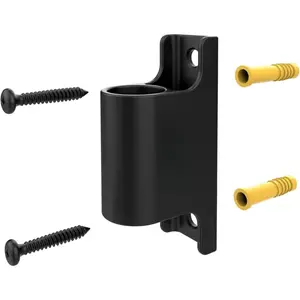 Fence-to-Wall Anchor (Pack of 4) for Use with Dog Playpen in Yard, Garden, Doorways, Fireplace, Indoor/Outdoor, Fits All Heights of Playpen, Black