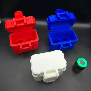 3D Printed Vial Storage Case — Holds Two 5ml or 10ml Vials — Protective Storage and Travel Case with removable sleeves