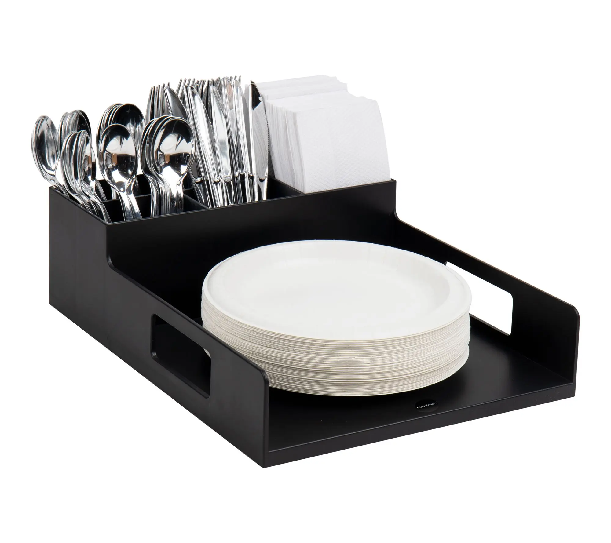 Mind Reader Utensil Napkin & Plate Holder Silverware Organizer Mind Reader Utensil Napkin & Plate Holder Silverware Organizer