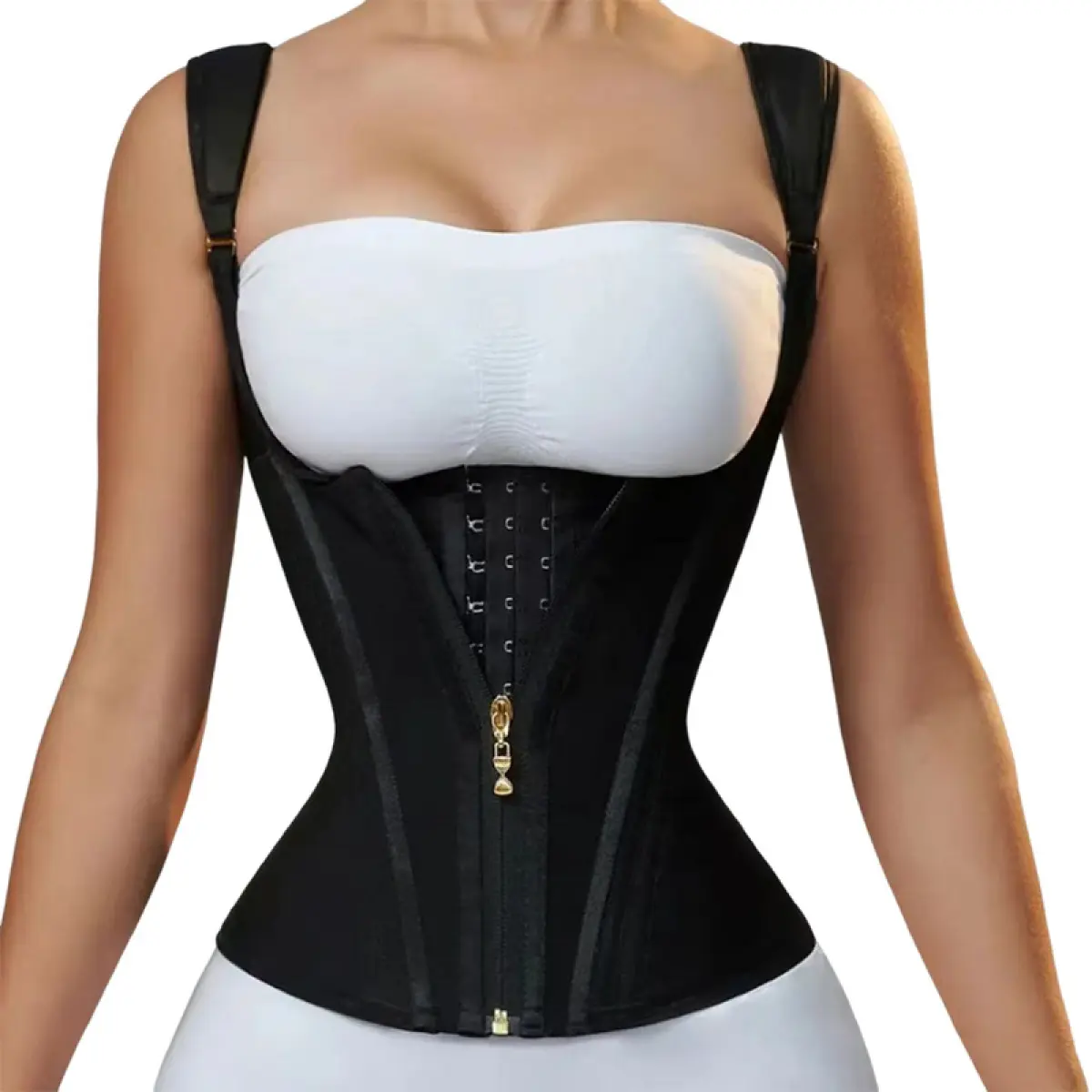 Waist Trainer for Women, Tummy Control Sports Girdle, Workout Body Shaper with Adjustable Shoulder Straps girdle Adjustable Hook para tifajas solid color