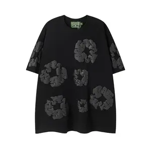 Casual short-sleeved Men's and women's identical loose short-sleeved shirts, suitable for street style, casual and breathable