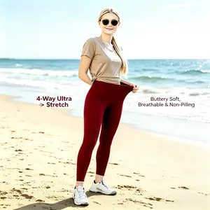 Tankye LiftCurve Women's High Waist Leggings, Buttery Soft Nylon-Spandex, Squat-Proof, Anti-Pilling Sports Bottoms for Gym, Running, Daily Wear