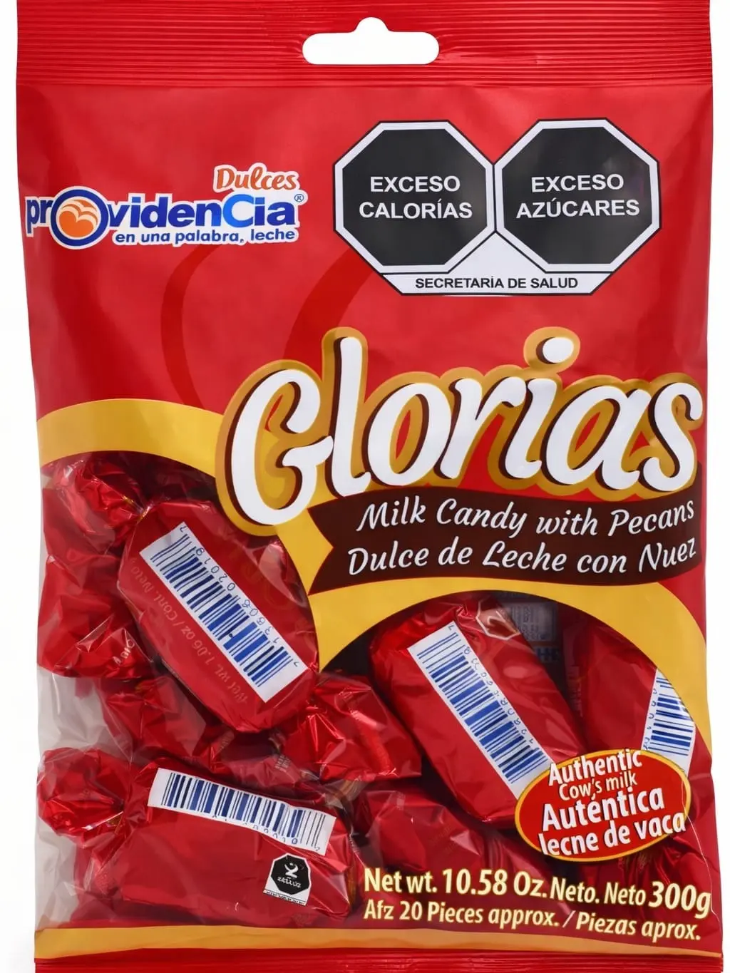 La Providencia Glorias Milk Candy with Pecans 10ct/10.58 oz  (02122)